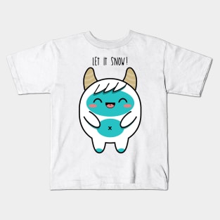 Kawaii Yeti Kids T-Shirt